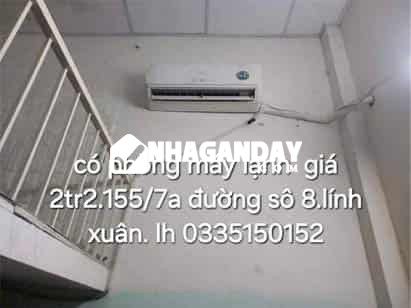 Phòng cho thuê 155/9a đường sô 8 lính xuân thủ đức có điều hoà