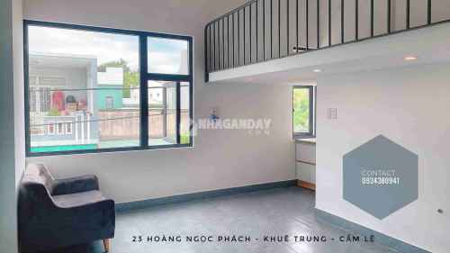 Cho thuê căn hộ có gác nội thất cơ bản 23 Hoàng Ngọc Phách, Cẩm Lệ, Đà Nẵng